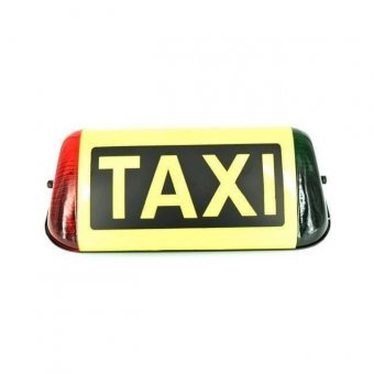 Caseta firma TAXI cu bec 35x13x16