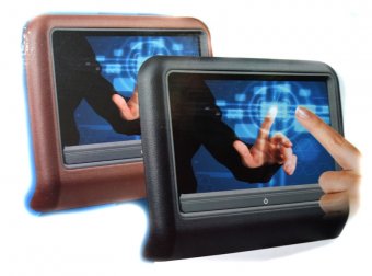 Monitoare DVD pentru tetiere Touchscreen DVD 9 LED USB AVI JPEG MP3 culoare gri