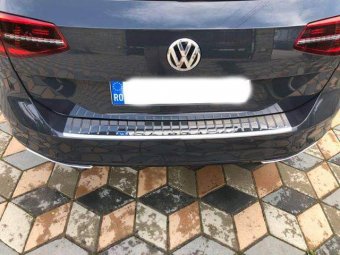 Ornament protectie bara din inox calitate premium VW Passat B8 Break / Combi 2014-2020