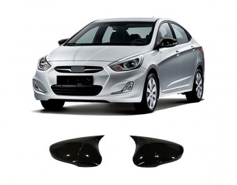 Set capace tip batman compatibil Hyundai Accent Blue cu semnalizare in oglinda 2010-2017 ® ALM