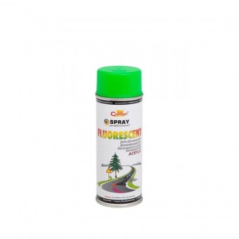 Spray vopsea verde fluorescent profesional 400ml 