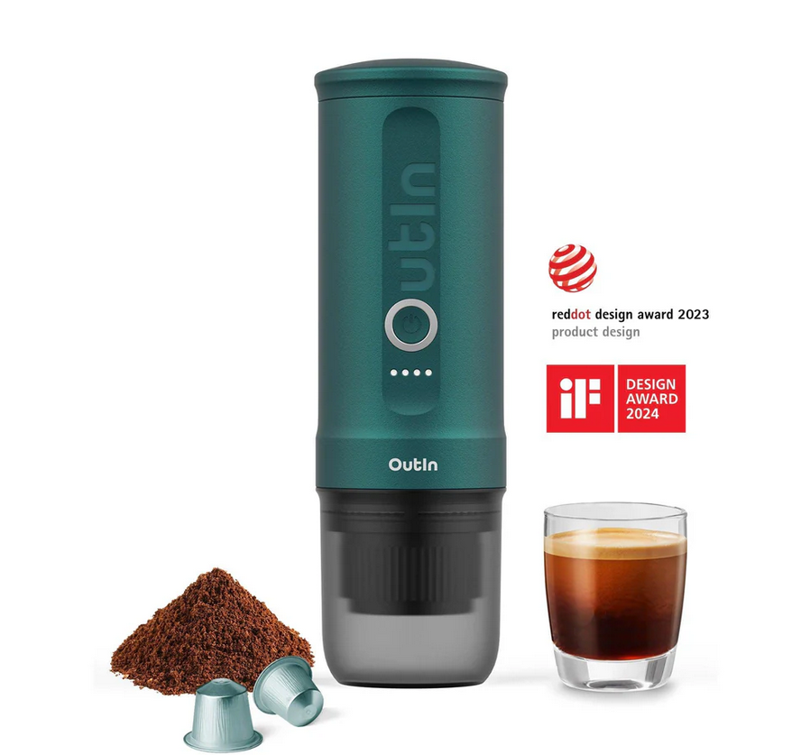 Aparat Espressor cafea portabil Outin Nano - Outin Teal