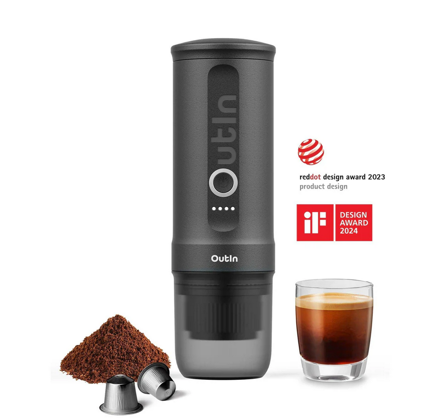 Aparat Espressor cafea portabil Outin Nano - Space Grey