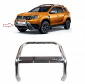 Bullbar fata inox omologat original compatibil Dacia Duster II 2018-2024