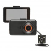 Camera video auto filmare fata si spate cu display HD
