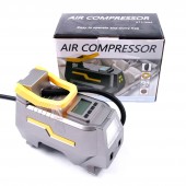 Compresor aer cu manometru digital 12V + lanterna incorporata