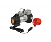 Compresor auto 180W 150PSI 40L/min ,lampa led 12V accesorii + geanta 