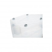 Cutie 50L capac si roti din plastic transparent