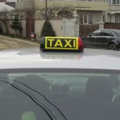 Caseta firma TAXI cu bec 35x13x16