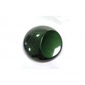 Folie colant model carbon verde lucios 9D 1.5x1m