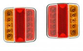 Lampa stop LED SMD patrata stanga si dreapta camion duba remorca tractor 10x9,5x3,5cm ® ALM