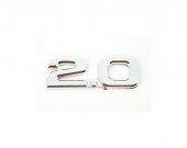 Emblema ornament cromat autoadeziv 2.0 