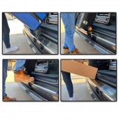 Ornament protectie bara spate inox dedicat Dacia Sandero 3 Hatchback 2020-2023 ® ALM