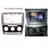 Rama adaptoare trim Skoda Octavia 2 Facelift 2009-2013 Clima manuala