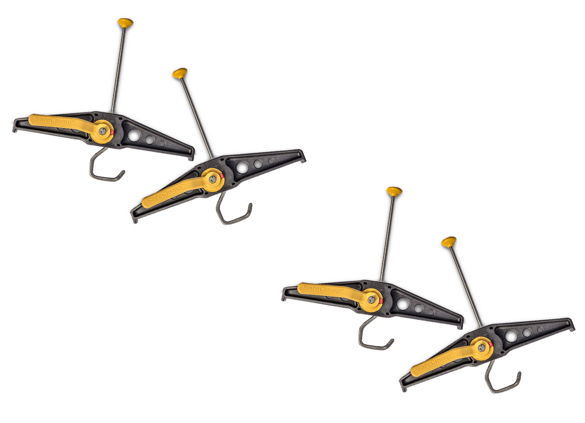 Set 4 bucati Suporti fixare scara profesionali cu antifurt Rhino Safeclamp