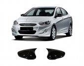 Set capace tip batman compatibil Hyundai Accent Blue cu semnalizare in oglinda 2010-2017 ® ALM