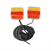 Set lampi LED magnetice pentru remorca cu fisa 7 pini 12V +cablu