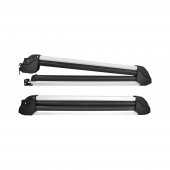 Set suporturi / suport transport schiuri snowboard auto pentru bare transversale lungime 780mm cu antifurt 