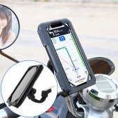 Suport telefon motocicleta sau bicicleta 7,4” cu brat prindere pe ghidon