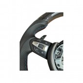 Volan sport piele perforata, carbon cu padele model M compatibil Bmw Seria 1 2 3 4 X5 X3 